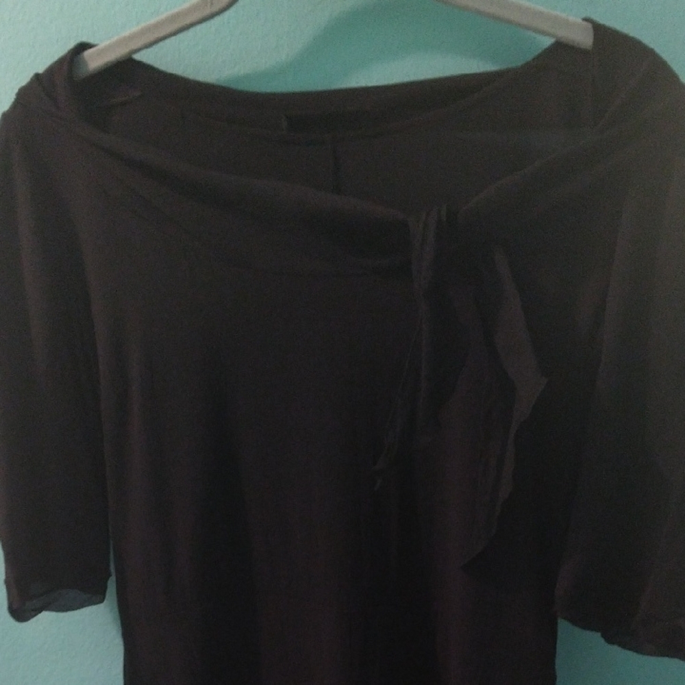 Prada Silk Black Off-the-Shoulder Midi Dress